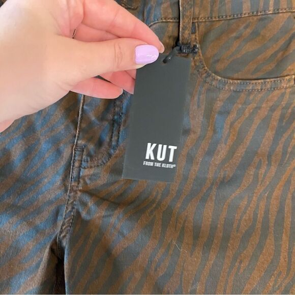 KUT Fab Ab Toothpick Skinny Animal Print Jean - Picture 9 of 12